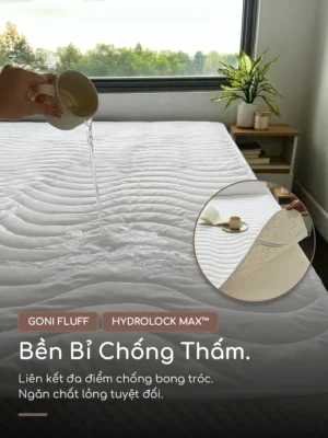 Tấm bảo vệ nệm chống thấm Goni Fluff - Ảnh 3