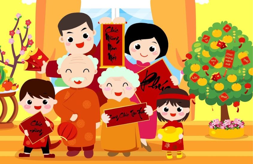 Cảm nhận về bài thơ Bé chúc Tết