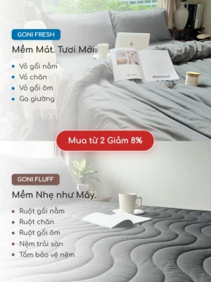 Tấm bảo vệ nệm chống thấm Goni Fluff - Ảnh 7