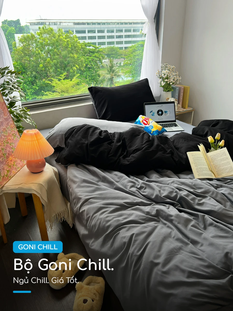Goni Chill Đen Xám Trọn Bộ