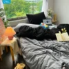Bộ chăn ga gối Goni Chill màu Đen Xám