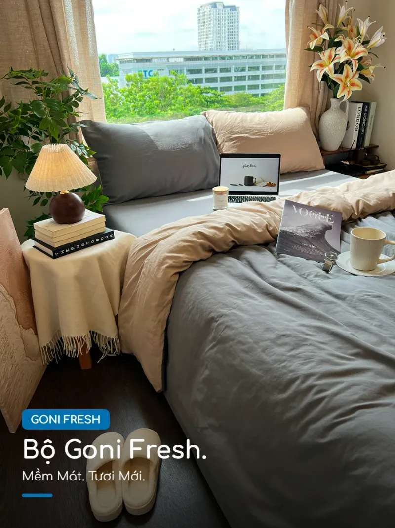 Goni Fresh Beige Xám Trọn Bộ