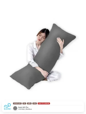 Ruột gối ôm chữ nhật Goni Fluff - Xám
