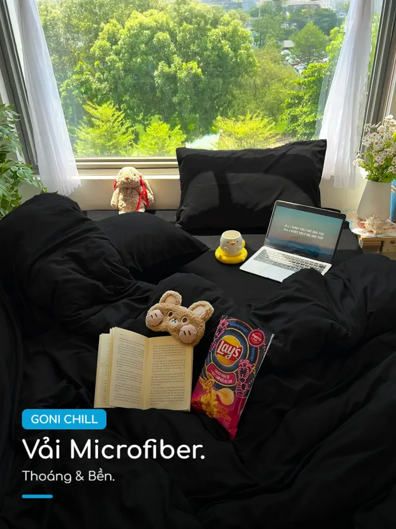 Vỏ gối nằm Goni Chill 49 Chất vải Microfiber thoáng mát của vỏ gối