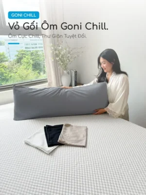 Vỏ gối ôm chữ nhật Goni Chill - Ảnh 2